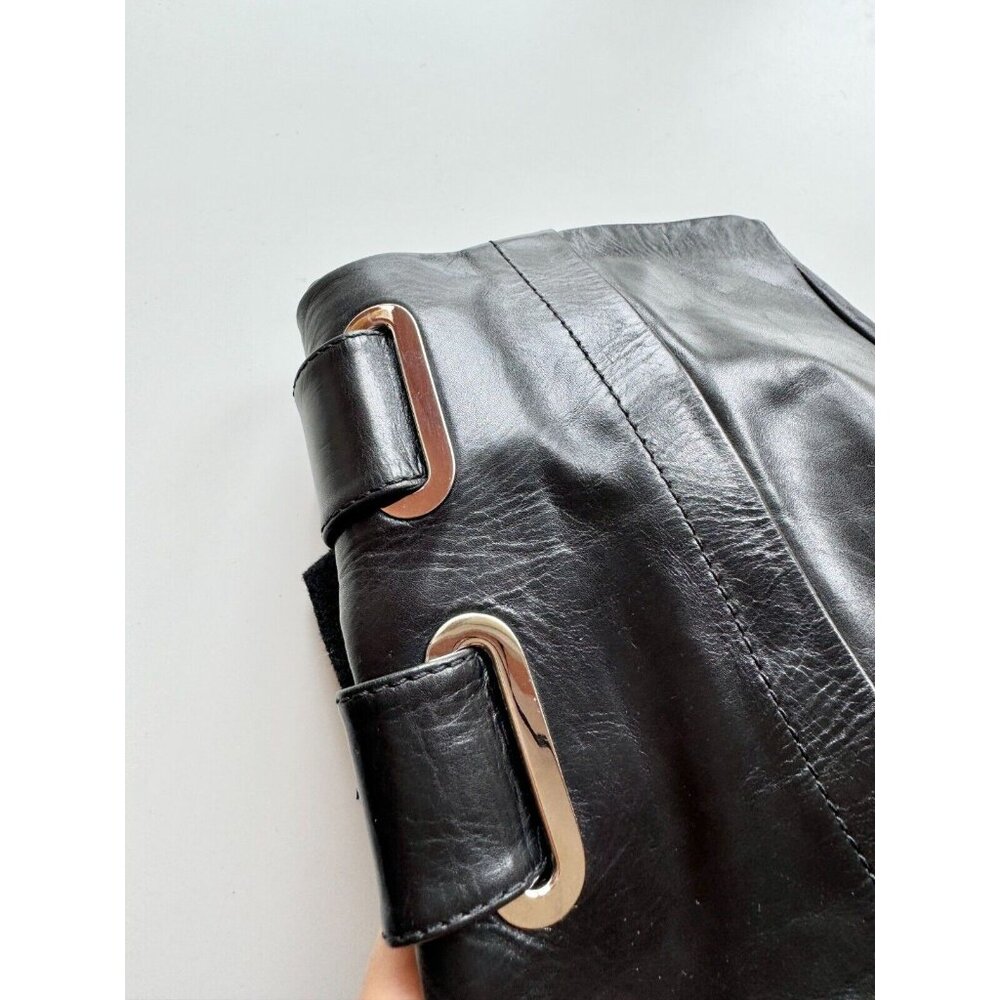 BALENCIAGA Astrogirl Black Leather TK Over The Knee Tall Wedge Boots, Size 39.5 - Picture 8 of 16